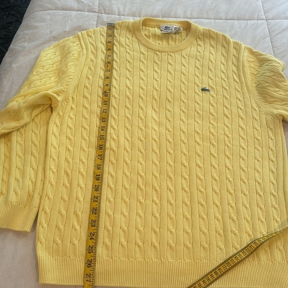 Lacoste 🔥sale🔥designed in France 🇫🇷 great yellow sweater - Picture 5 of 5